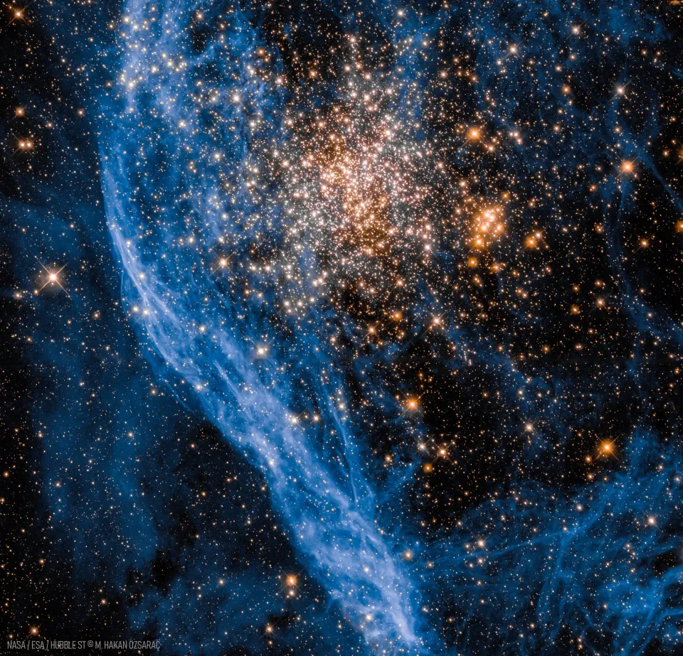 大麦哲伦云附近壮观的球状星团NGC 1850