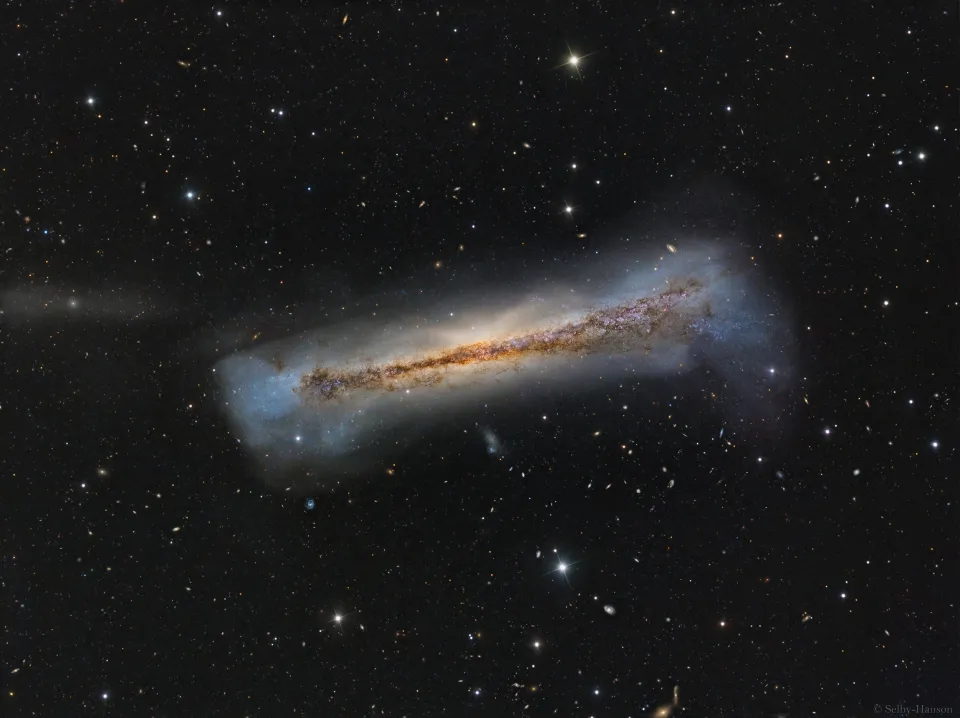 奇特的汉堡星系NGC 3628