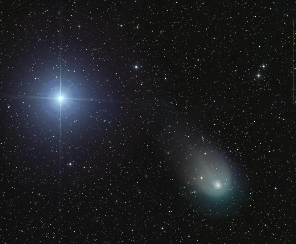 天琴座织女星和彗星12P/庞斯-布鲁克斯