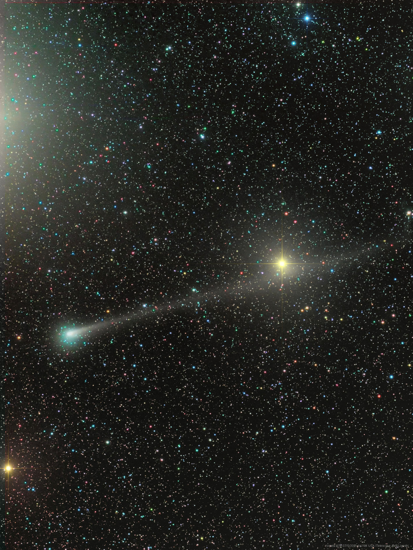 双子座方向的罗塞塔彗星