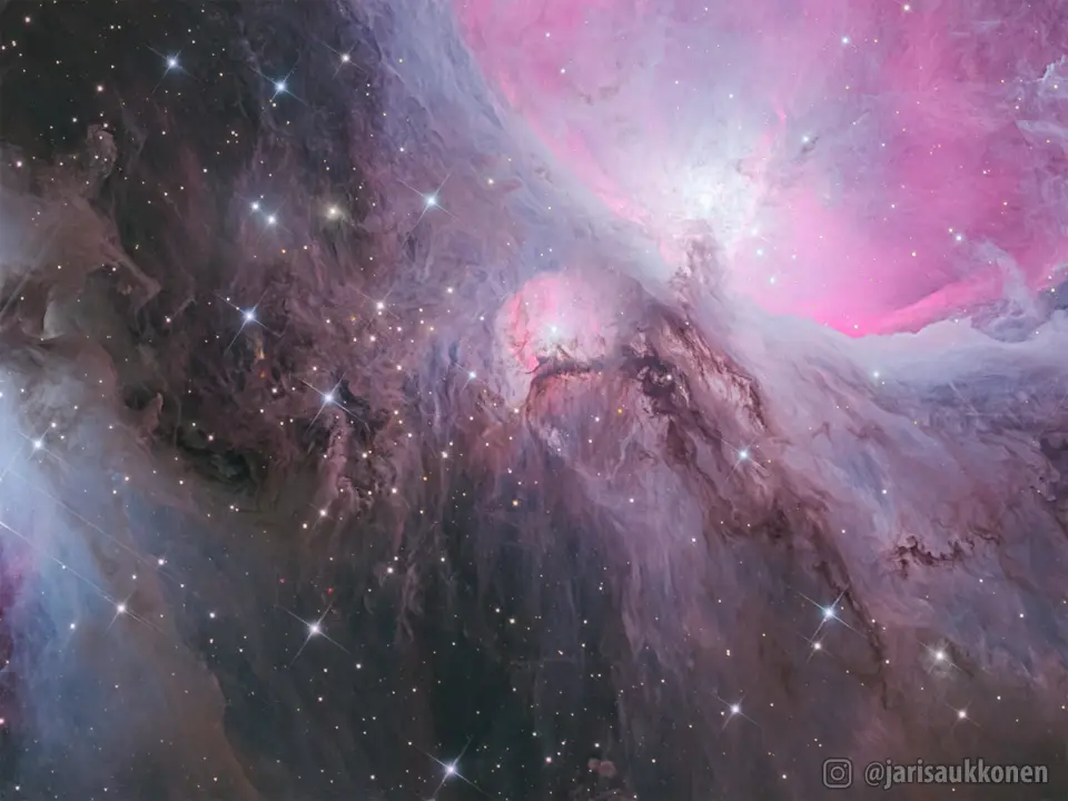 M43猎户座大星云的分子云尘埃流