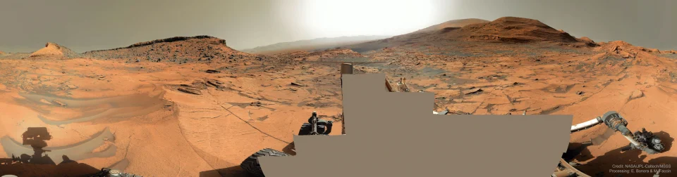 好奇号的火星360度全景图