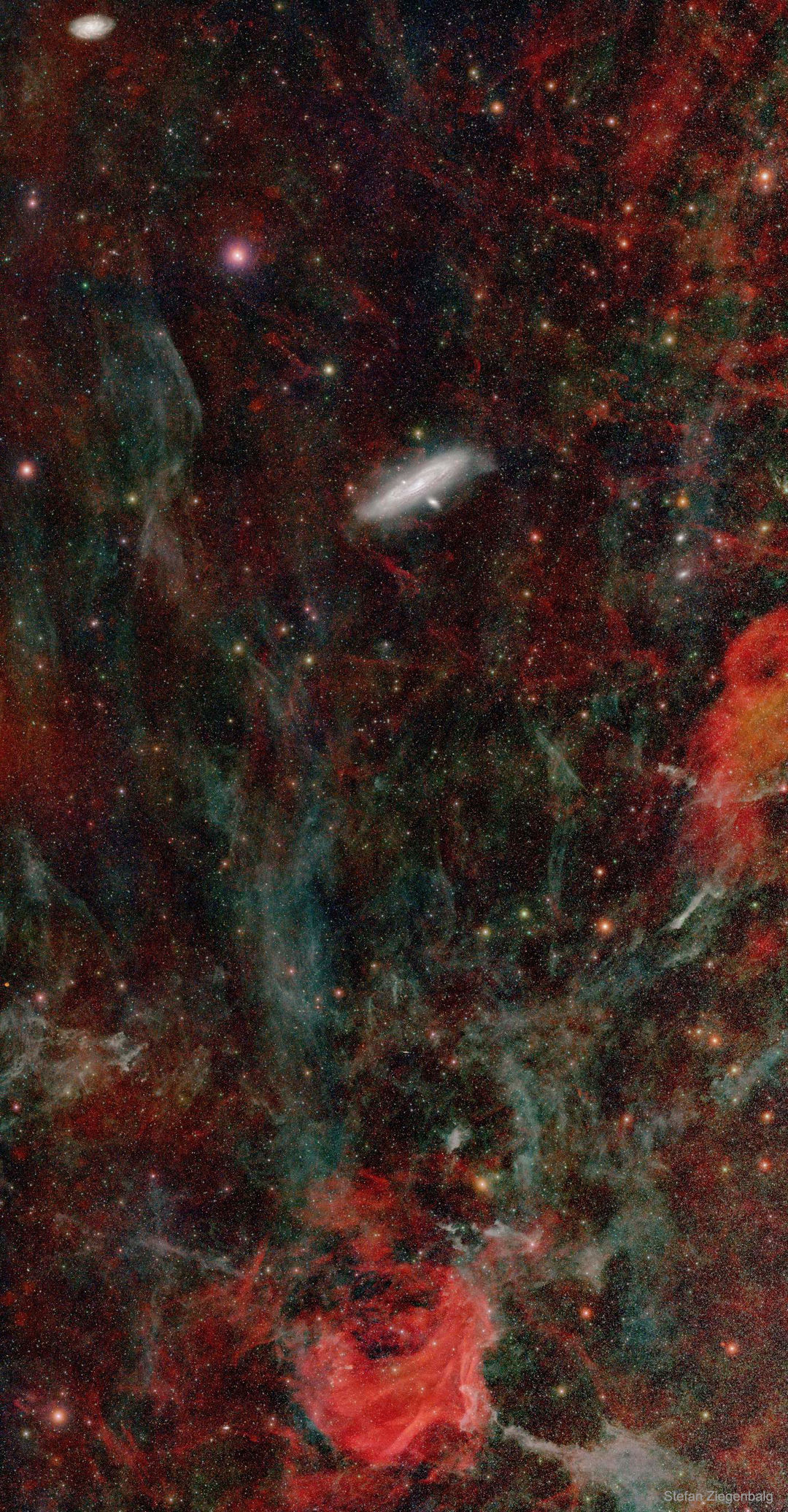 仙女座大星系方向的深空影像