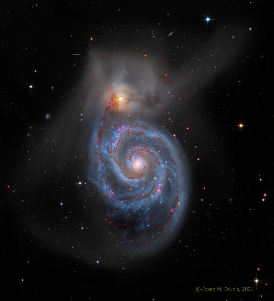 壮观的涡状星系M51