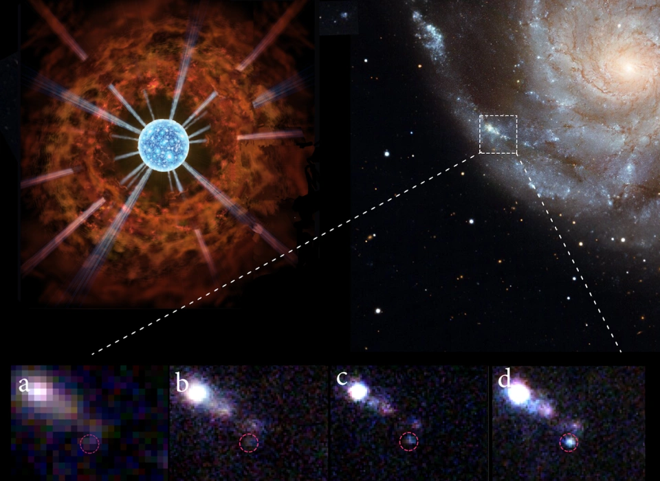 有史以来最早的超新星光：发现红超巨星爆发激波渐变现象，颠覆传统恒星死亡理论预期！