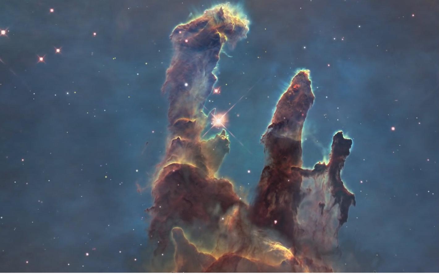 壮观的恒星诞生区M16鹰状星云