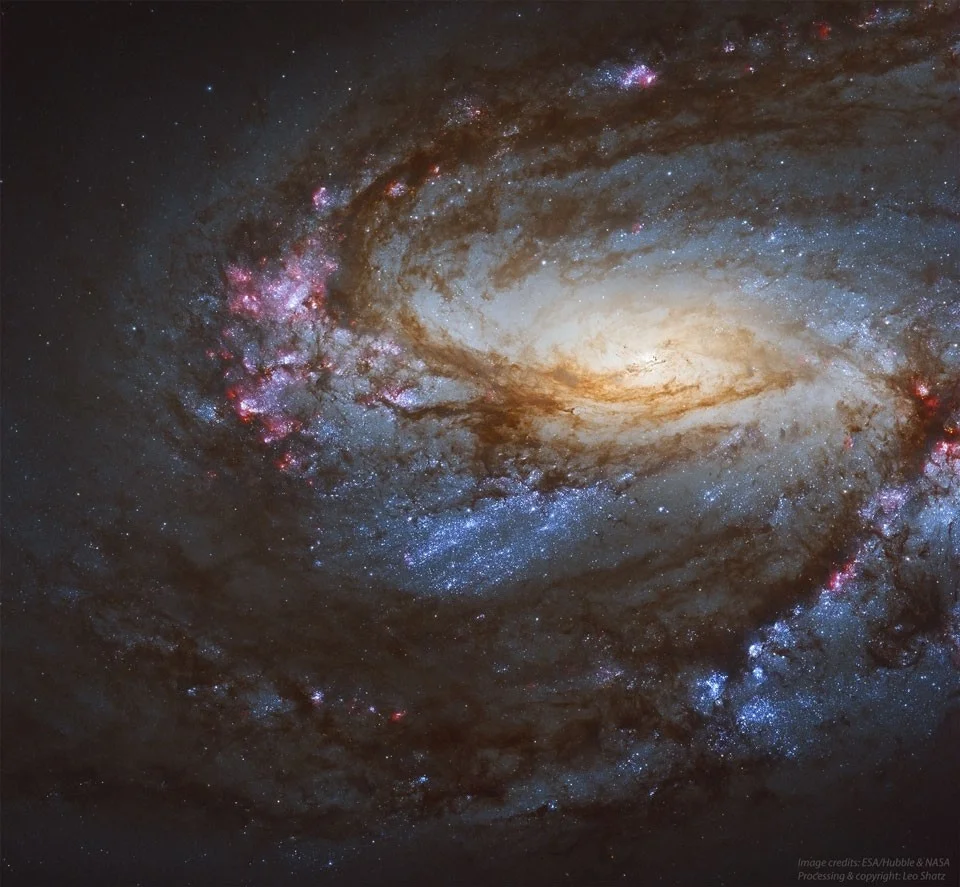 每周一图：哈勃拍摄的旋涡星系M66