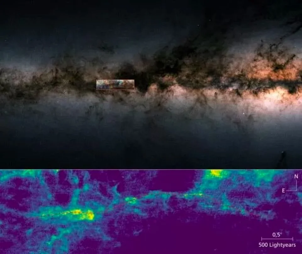 银河系中最大结构：一条3900光年长的氢丝
