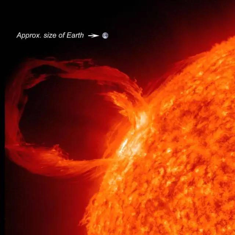 威力巨大的太阳“耳环”：太阳暗条