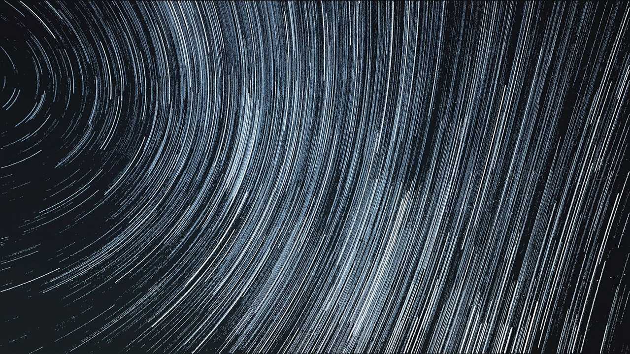 猎户座流星雨，星空延时摄影